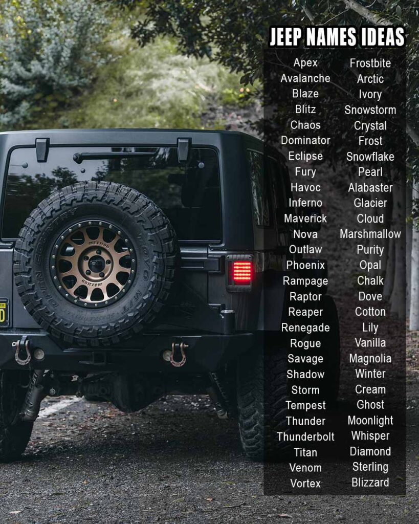 Clever Jeep Names