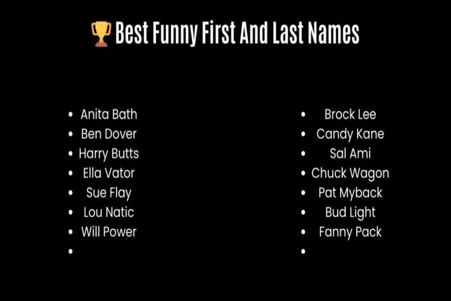 Funny First and Last Name Combinations