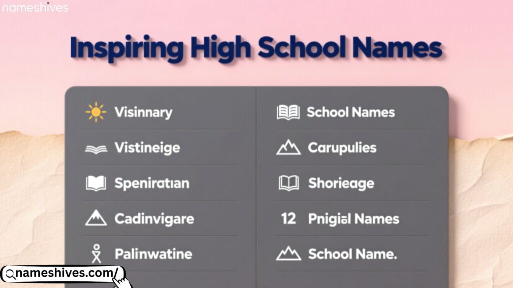Inspiring High School Names 