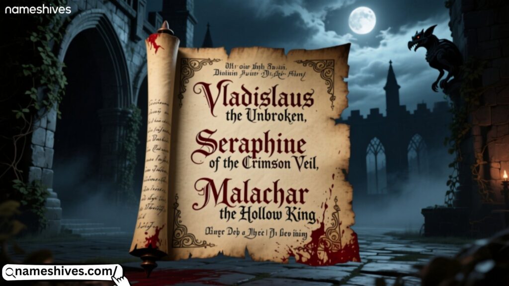 Old World Classic Vampire Names 