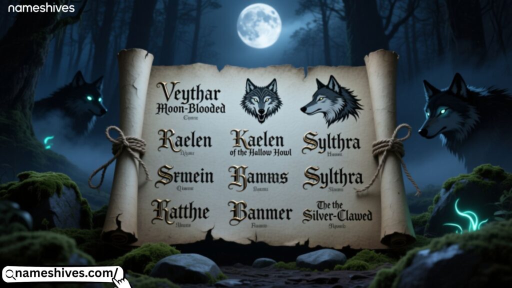 Unique Werewolf Names 