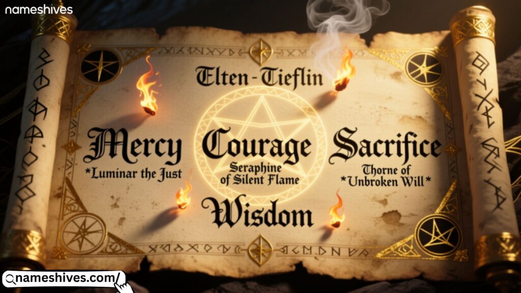 Virtue Tiefling Names