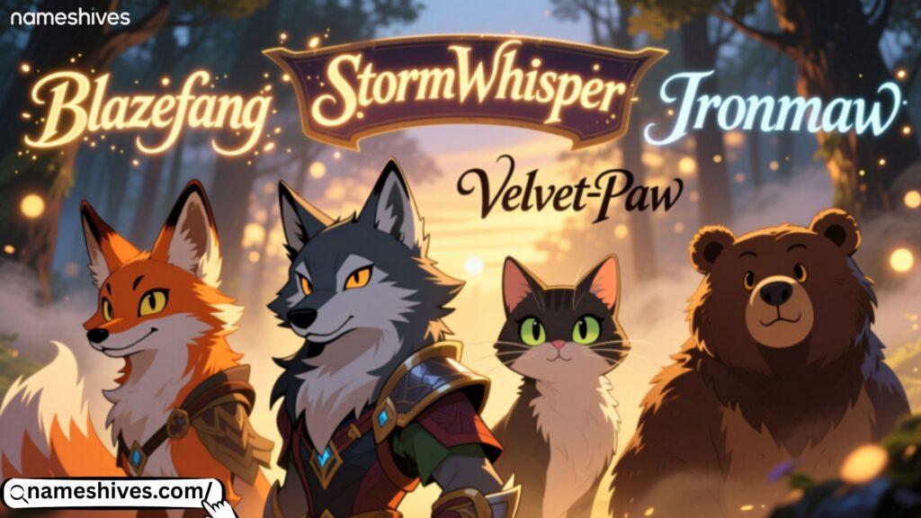 Catchy Fursona Names 