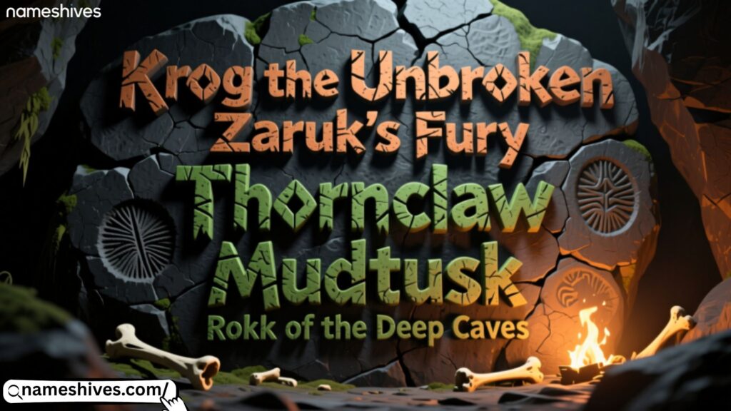 Caveman Names for Games and Apps 