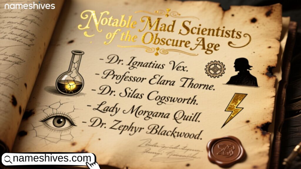 Classic Mad Scientist Names