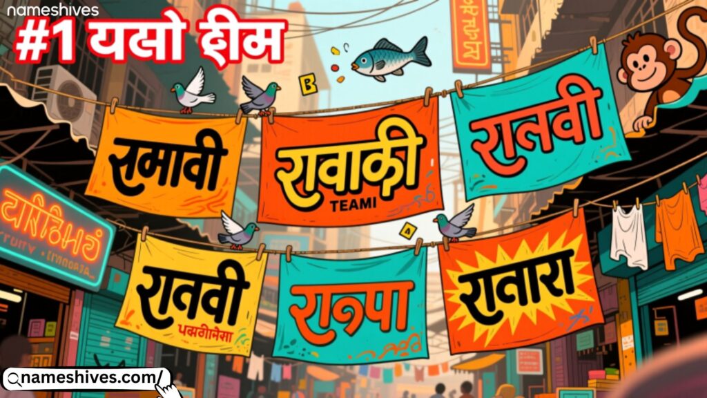 Funny & Quirky Marathi Team Names 