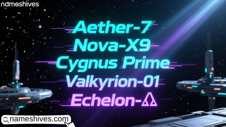 Futuristic Robot Names