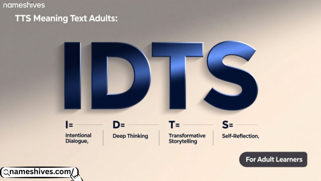 IDTS Meaning in Text for Adults