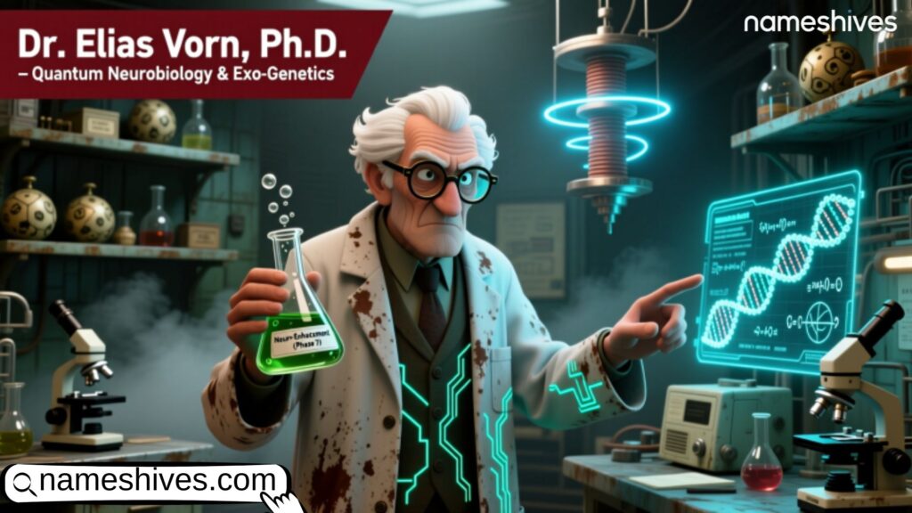 Mad Scientist Names with Scientific Specificity 