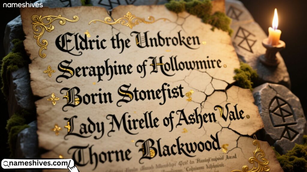 Medieval Male Character Names