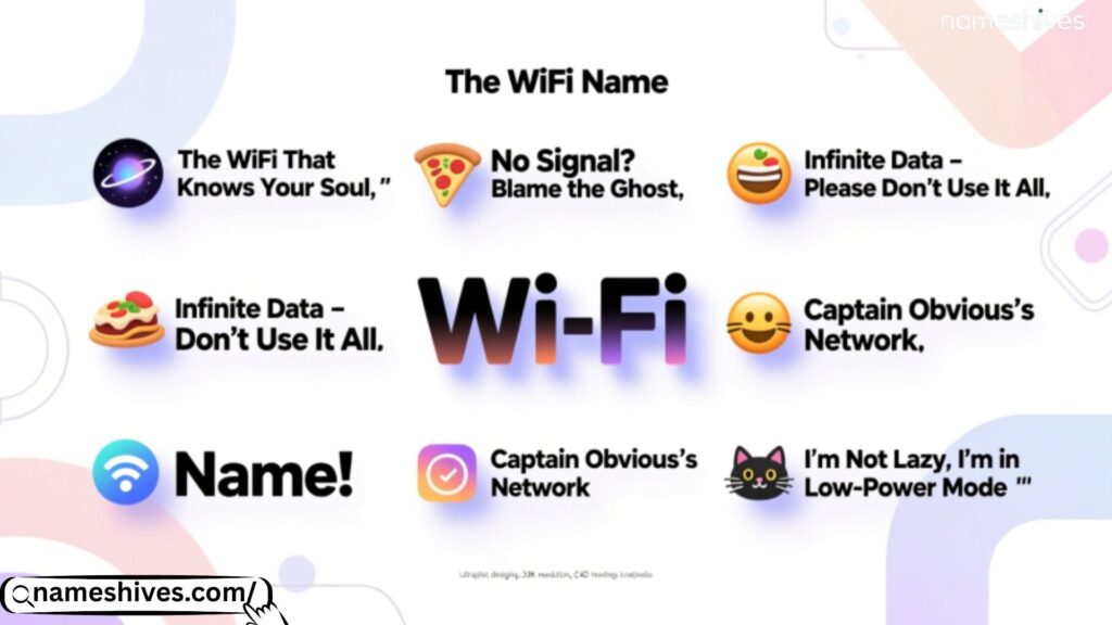 Other Creative Wi-Fi Name Categories 