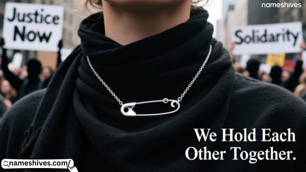 Safety Pin Necklace Meaning in Activism