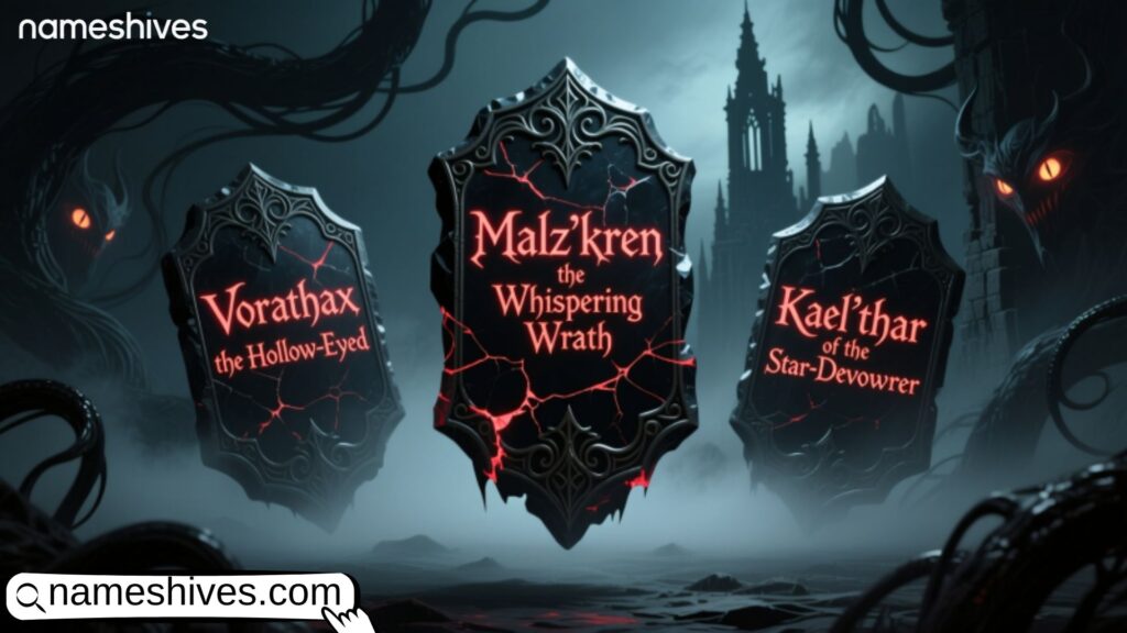 Supernatural Villain Names