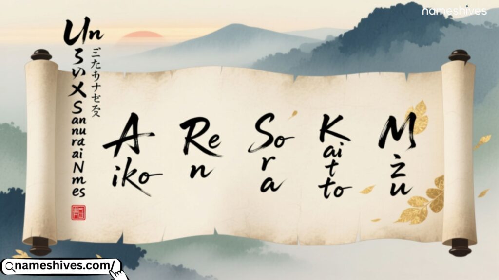 Unisex Samurai Names 