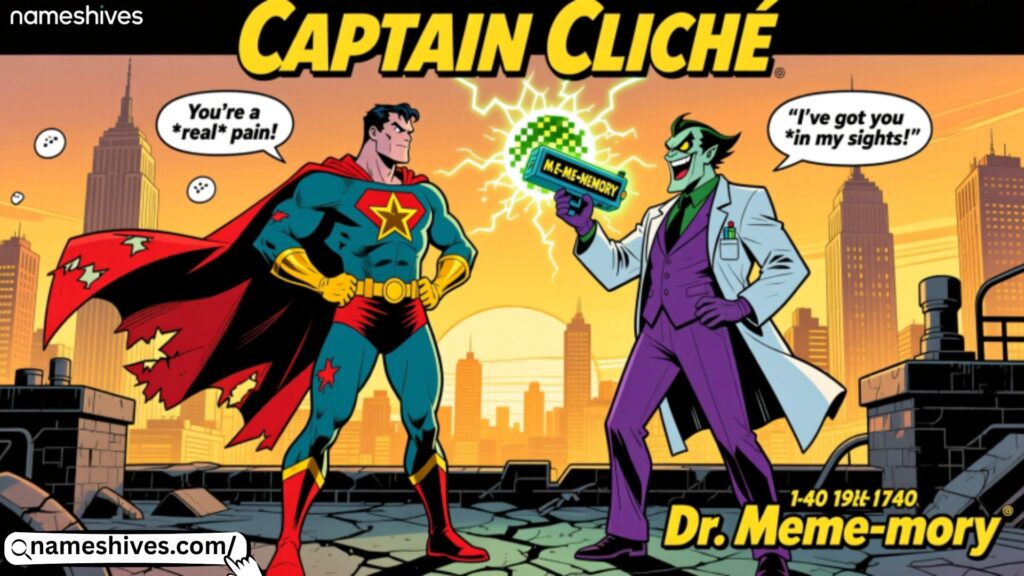 Villain & Superhero-Themed Name Puns