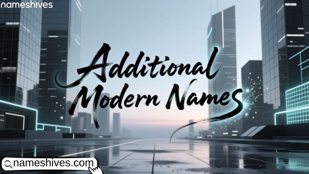 Additional Modern Names 