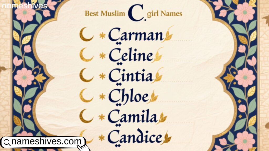 Best Muslim Girl Names Starting with C