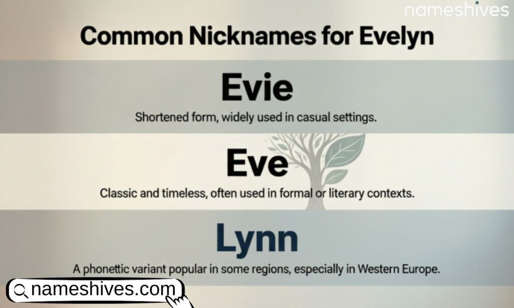 Common Nicknames for Evelyn