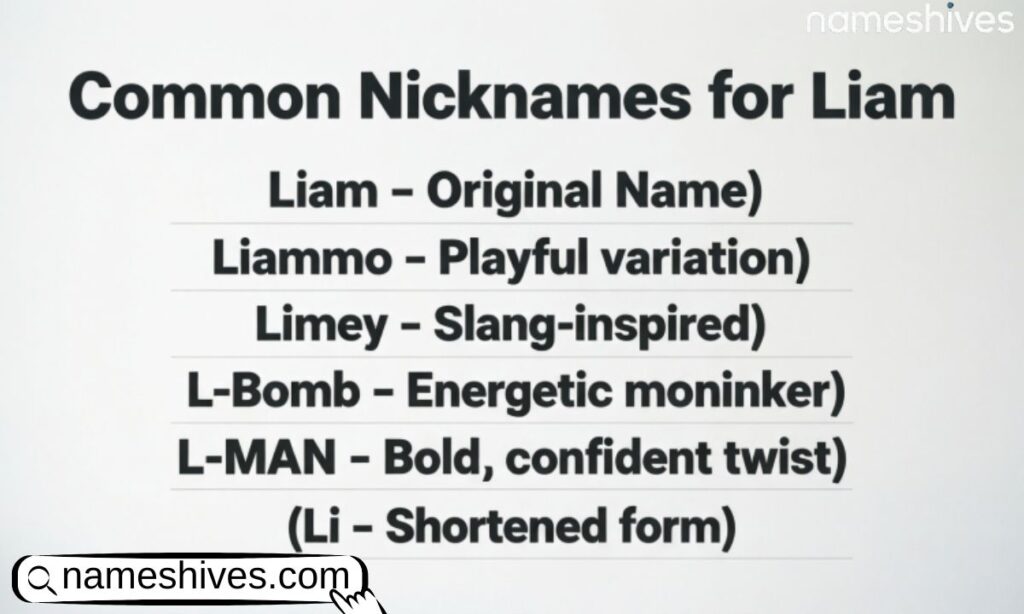 Common Nicknames for Liam