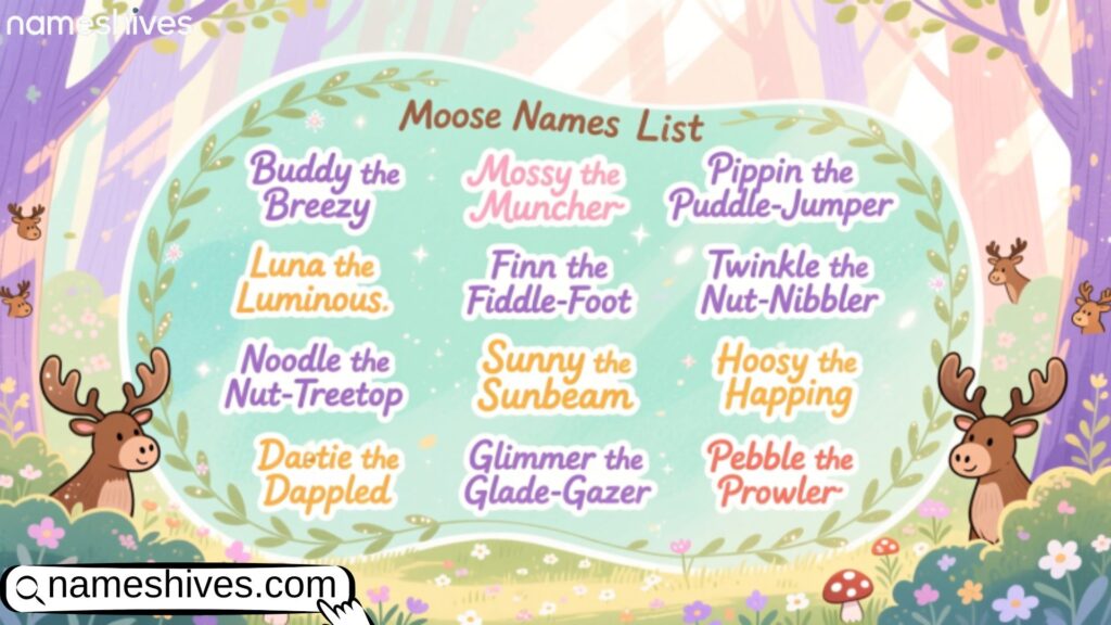 Cute Moose Names ListÂ