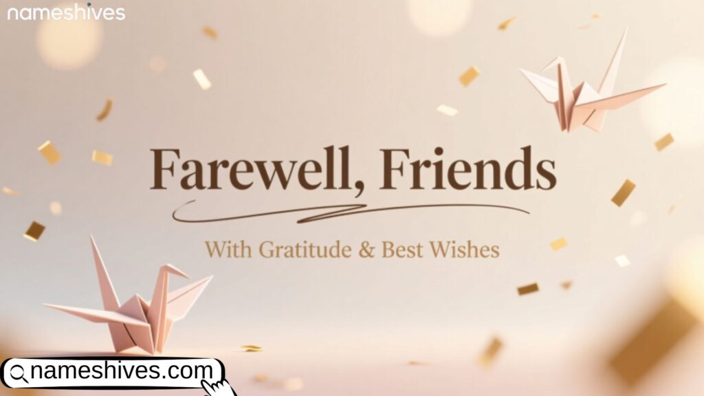 Farewell Titles for Colleagues 