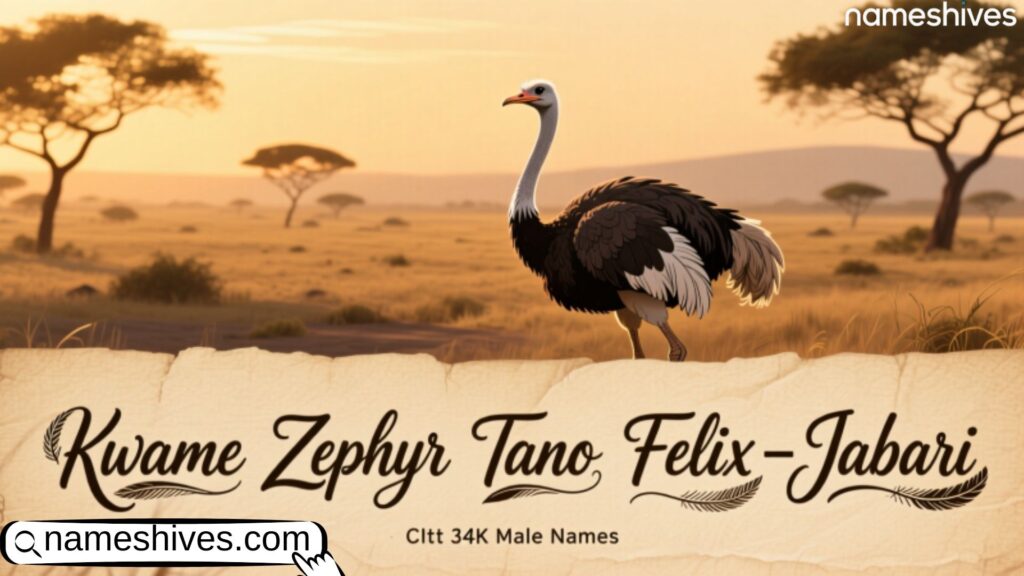Ostrich Male NamesÂ