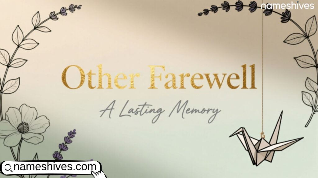 Other Farewell Party Names