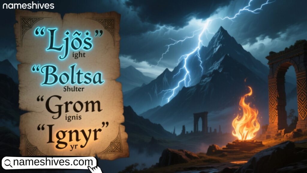 Rare Baby Names that Mean Electricity, Lightning, Thunder and Fire