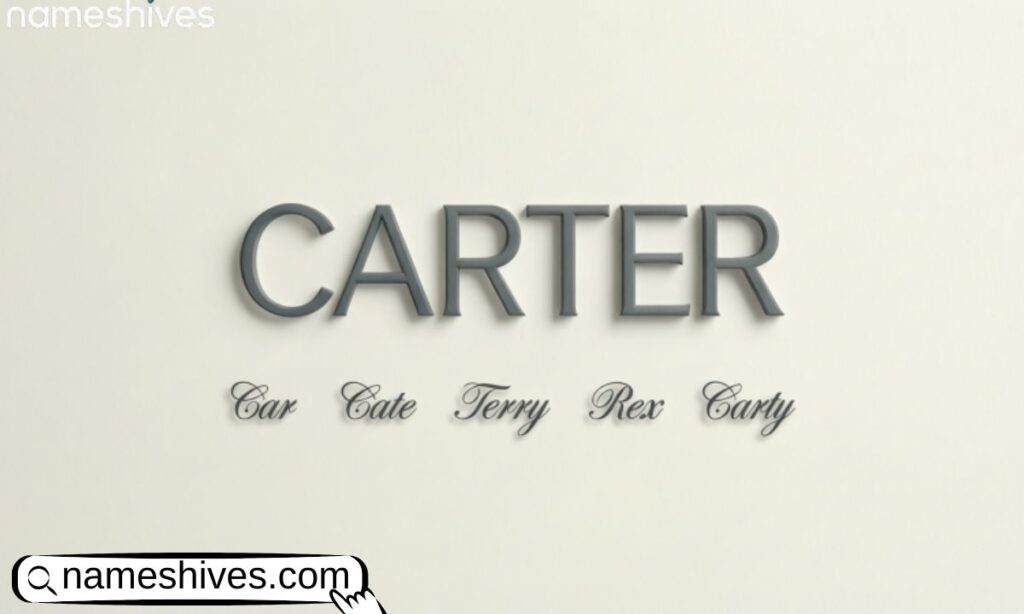 Nicknames for Carter name