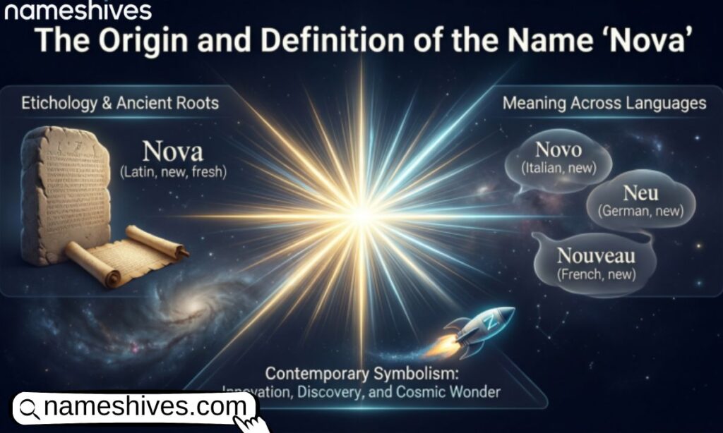The Origin and Definition of the Name Nova