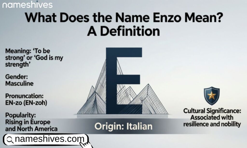 What Does the Name Enzo Mean A Definition