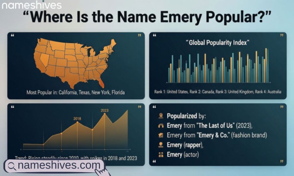 Where Is the Name Emery Popular 