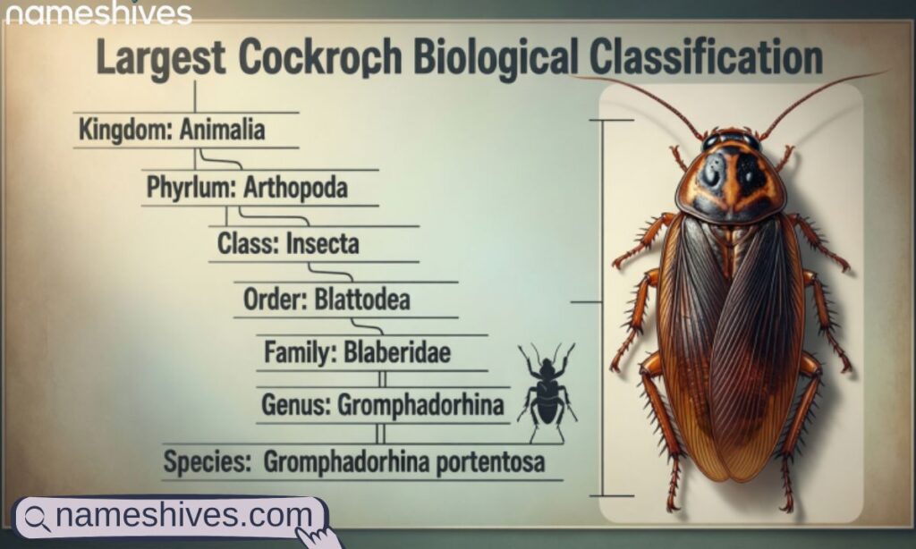 Based on Largest Cockroach Biological Classification