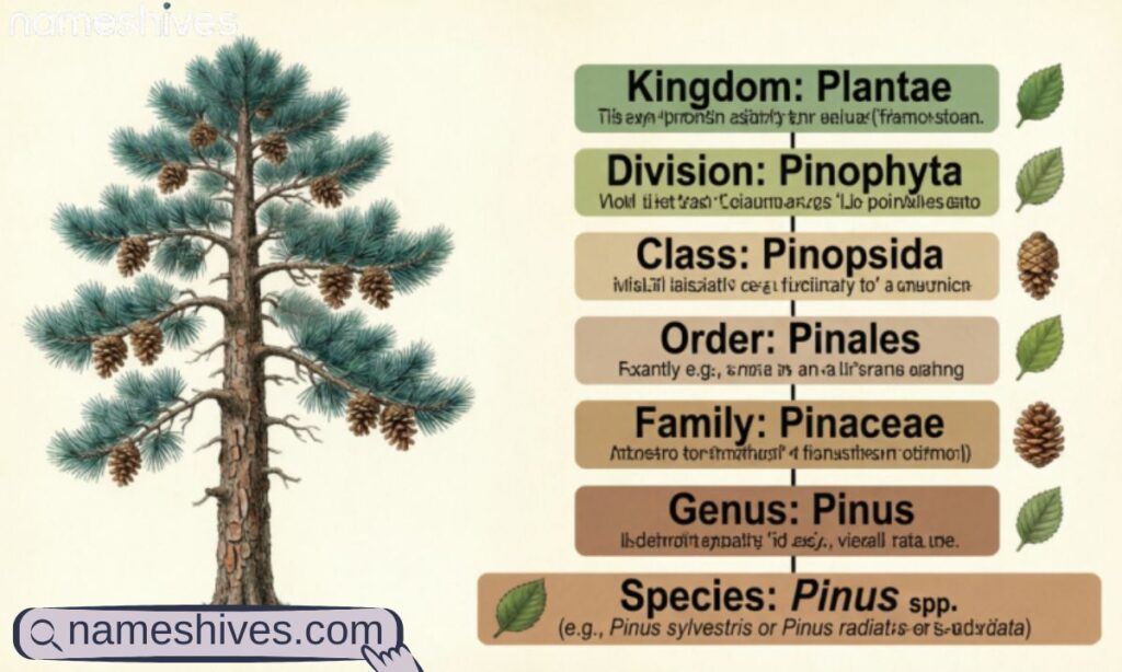 Biological Classification of the Pine Tree