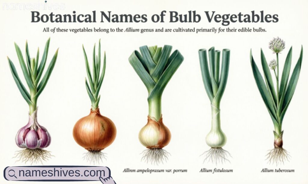 Botanical Names of Bulb Vegetables