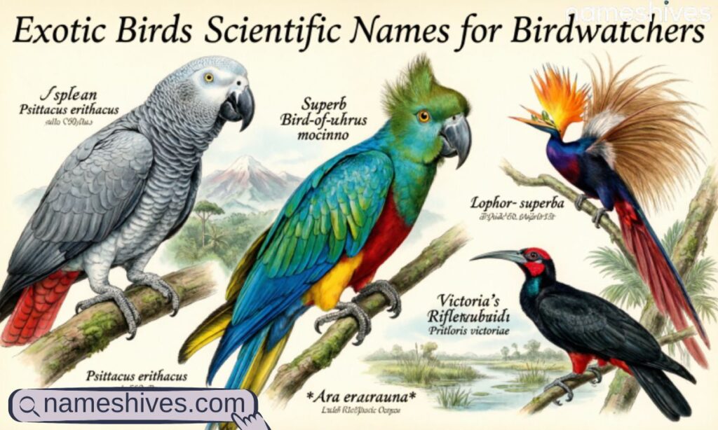 Exotic Birds Scientific Names for Birdwatchers