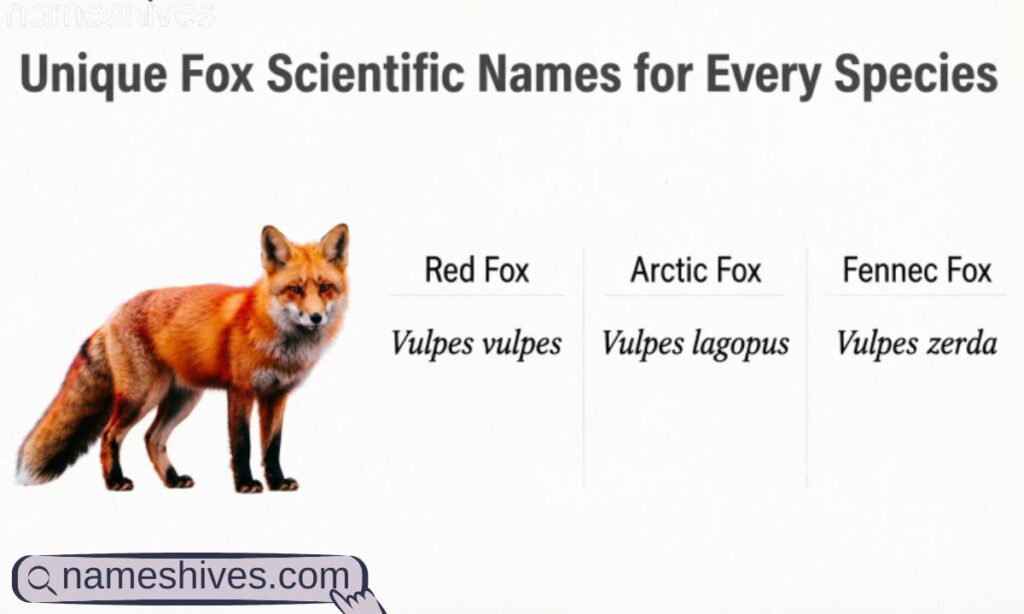 Unique Fox Scientific Names for Every Species
