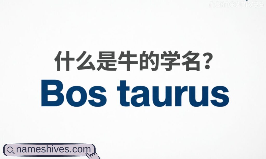 What Is the Cow Scientific Name 