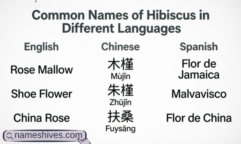 Common Names of Hibiscus in Different Languages