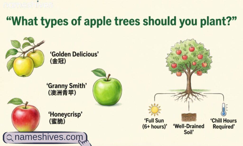 What types of apple trees should you plant