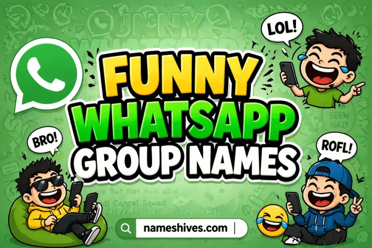 Funny WhatsApp Group Names