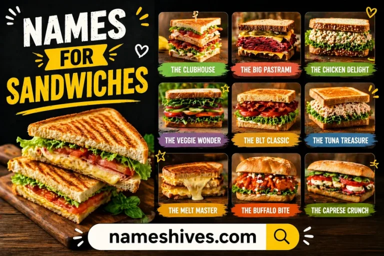 Names For Sandwiches