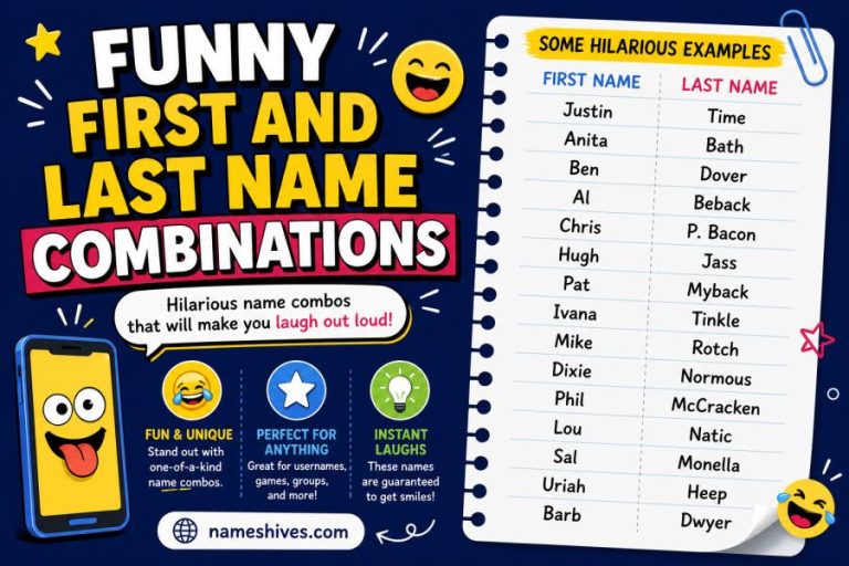 Funny First and Last Name Combinations
