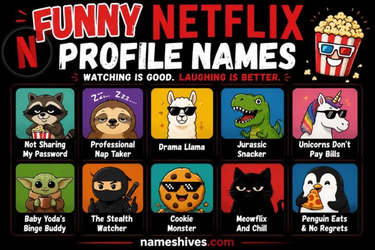 Funny Netflix Profile Names