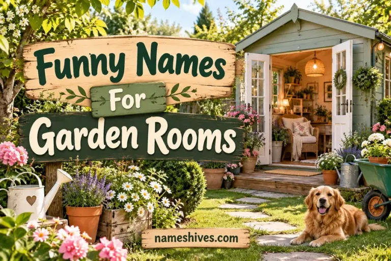 Funny Names For Garden Rooms