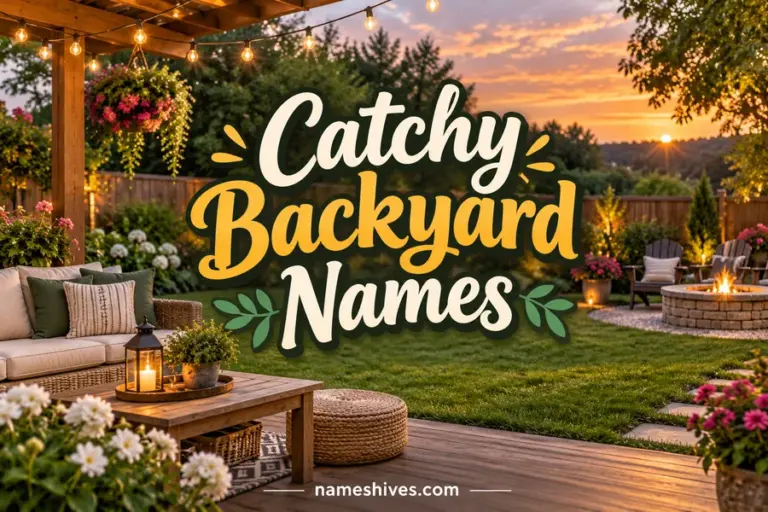 Catchy Backyard Names