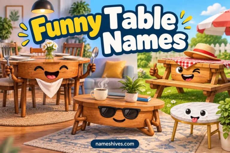 Funny Table Names